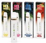 Happy Hemp H3 Ultra Vape Einweg-Vapes mit Verpackung – B2B Display